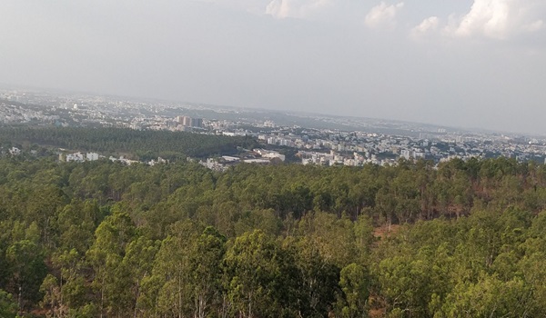 Birla Ojasvi apartments overlooking a reserve Turahalli Forest